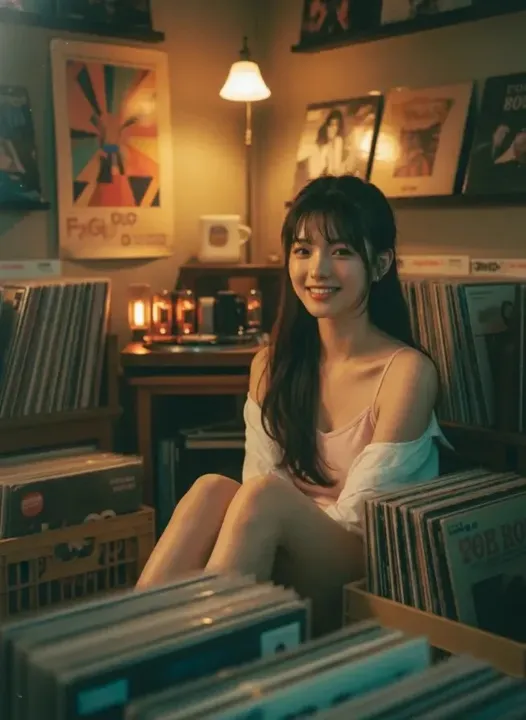 필터로 찍은 툇마루 아침 포트레이트